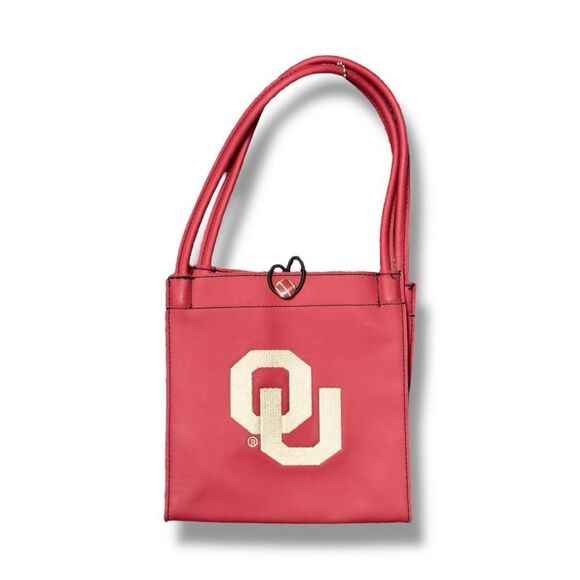 NWOT Alan Stuart University of Oklahoma Maroon Tote Bag - Small - Picture 1 of 8